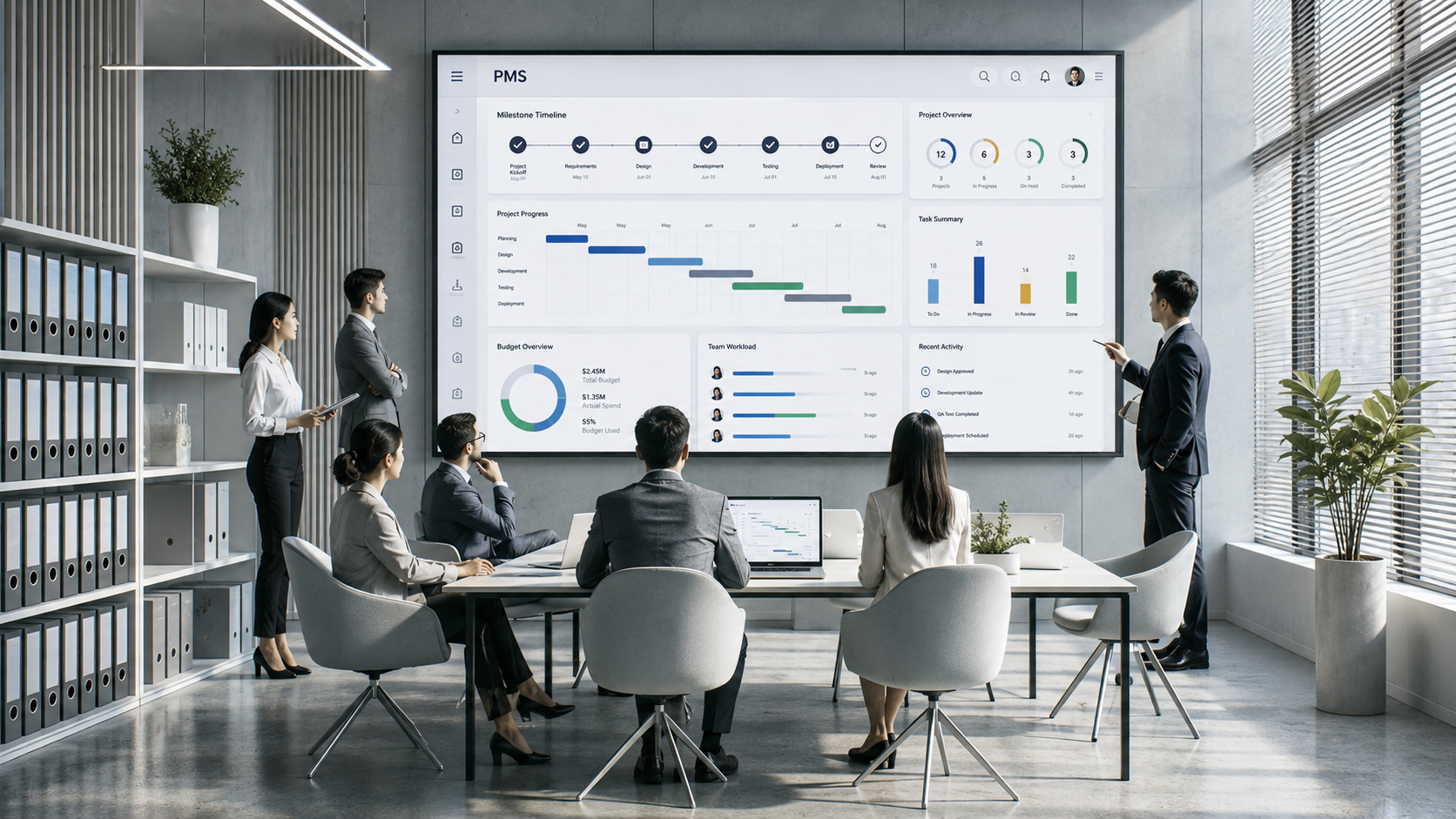 Project collaboration illustrating the benefits of PMS